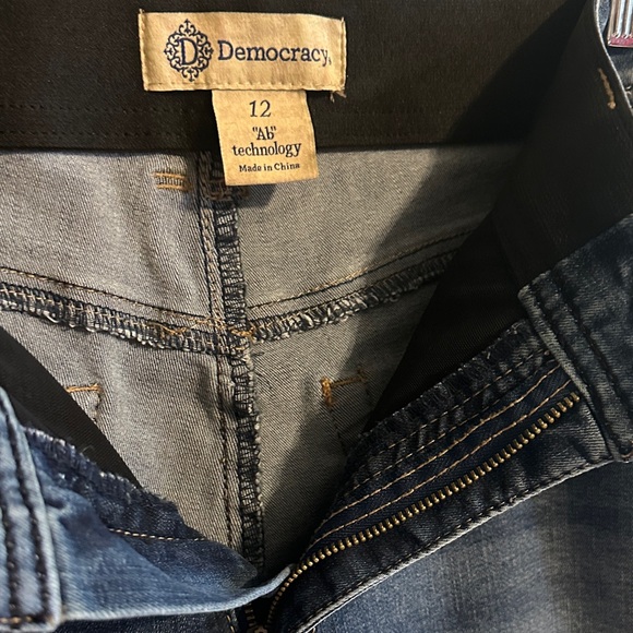 Democracy Dark Blue Flare Jeans - Picture 3 of 5